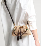 Jimmy Choo Cinch raffia shoulder bag (British brand)