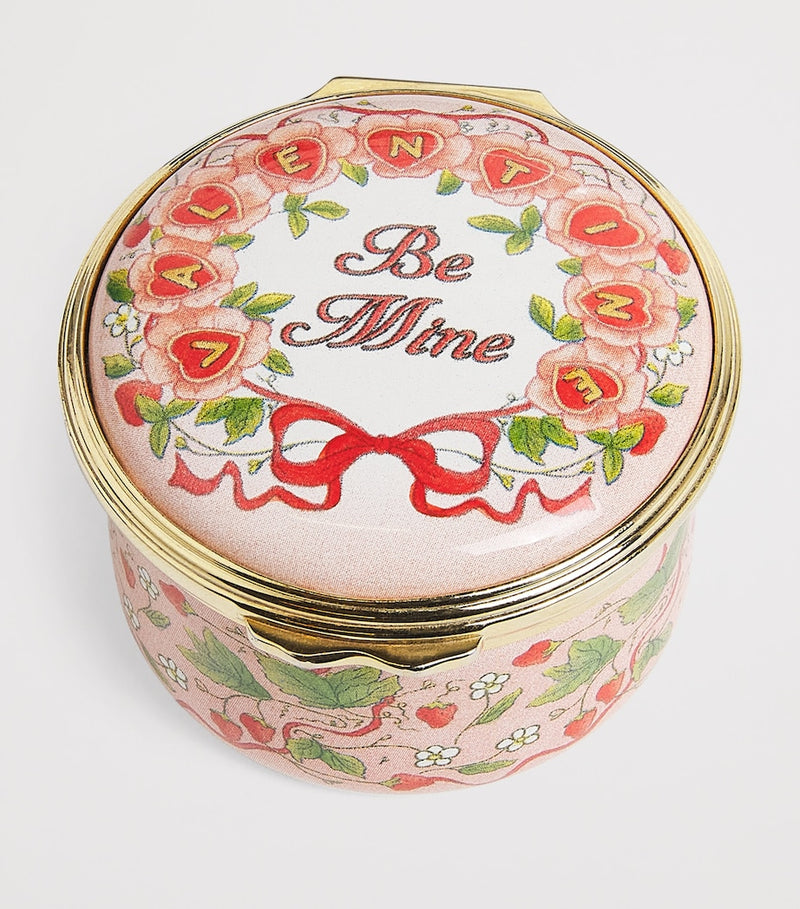 Halcyon Days enamel trinket box Valentine's Day design, UK version