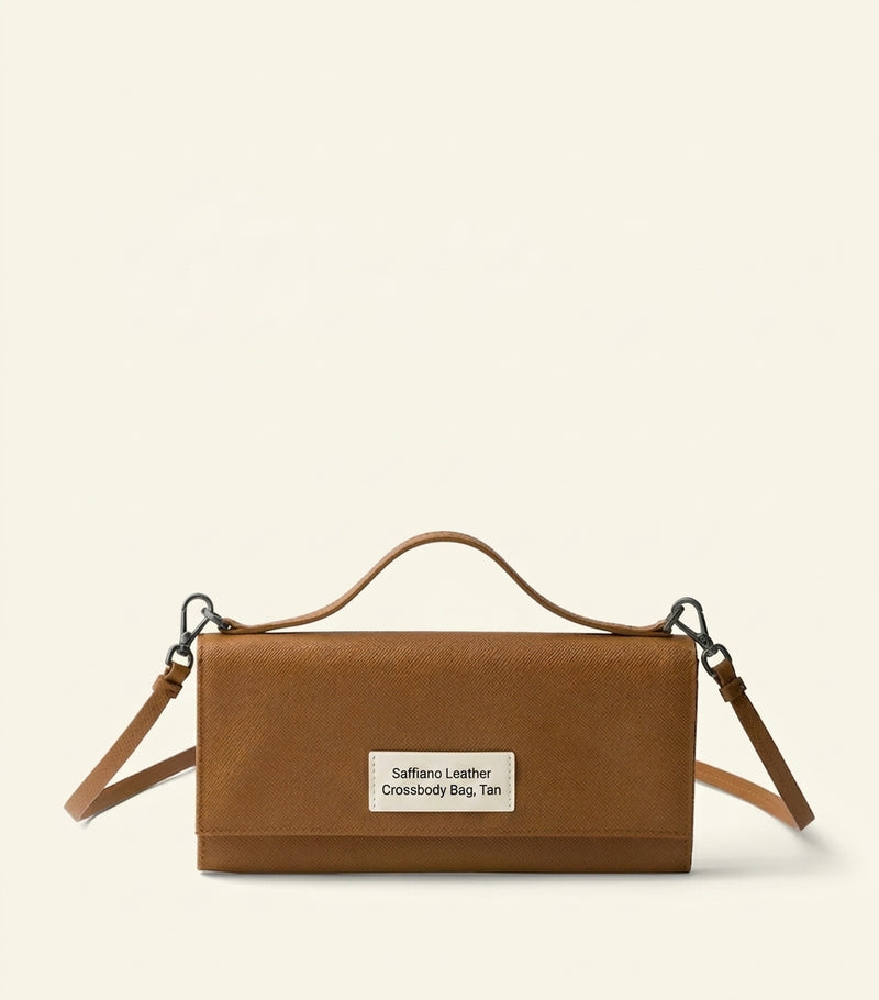 Prada Saffiano leather wallet with shoulder strap (British brand)