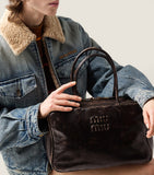 Miu Miu Beau nappa leather top-handle bag (British brand)