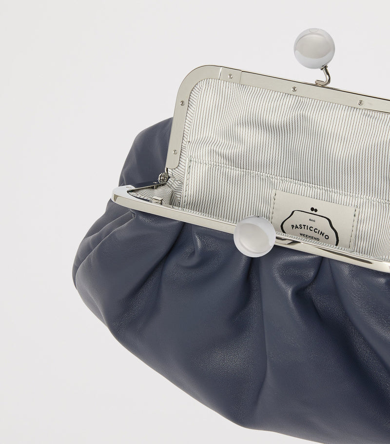 Weekend Max Mara Pasticcino medium leather clutch bag - British product
