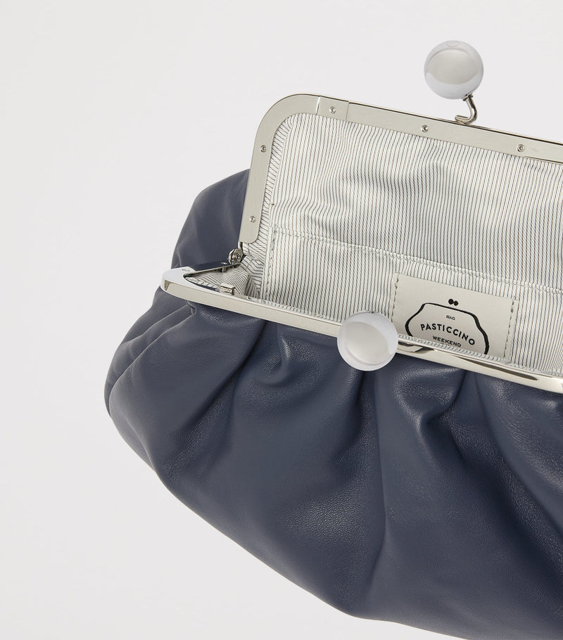 Weekend Max Mara Pasticcino medium leather clutch bag - British product