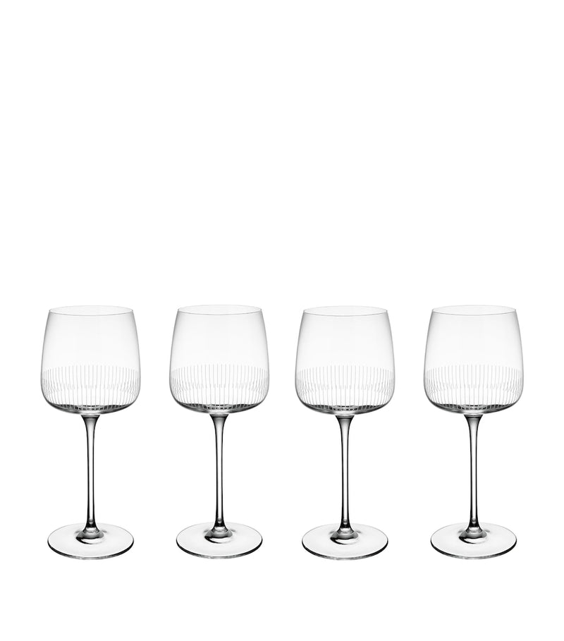 Villeroy & Boch Afina crystal red wine glasses set of 4 (British brand)