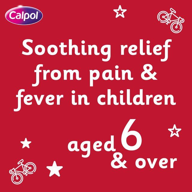 Calpol SixPlus Fastmelts Tablets Strawberry 6+ Years 12 per pack