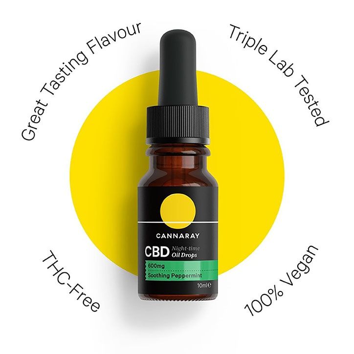 Cannaray Night-Time CBD Oil 600mg 10ml