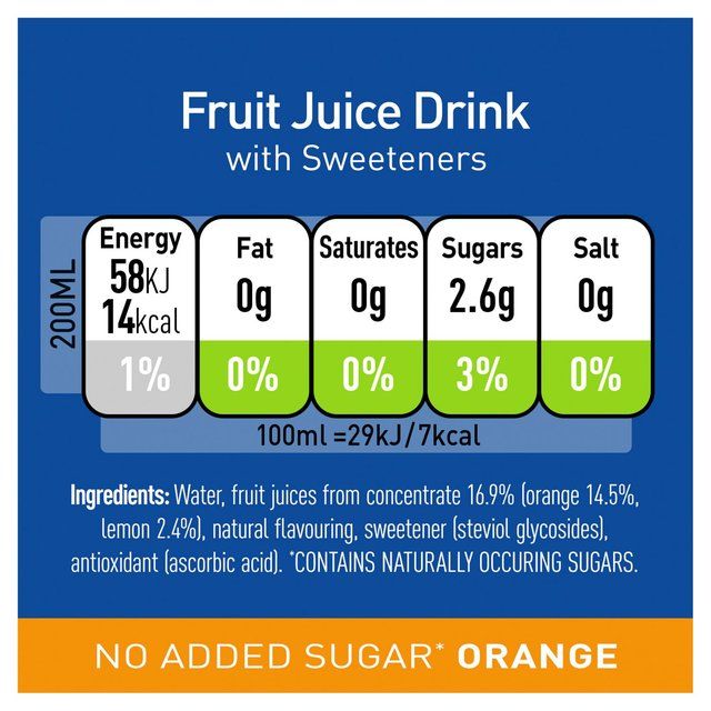 Capri Sun Orange Zero 8 x 200ml