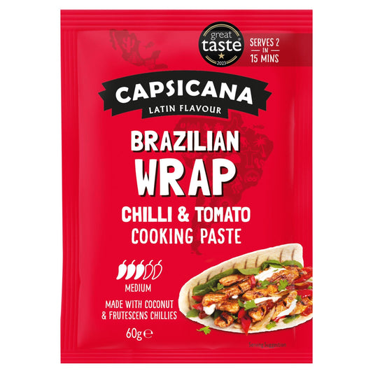 Capsicana Brazilian Chilli &amp; Tomato Cooking Paste 60g