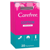 Carefree Cotton Breathable Pantyliners Single Wrapped 20 per pack