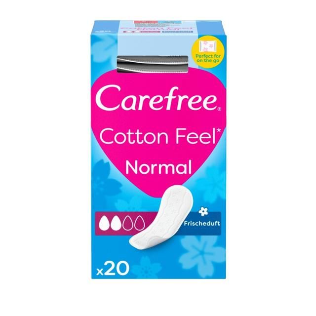 Carefree Cotton Fresh Scented Breathable Pantyliners Single Wrapped 20 per pack