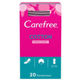 Carefree Cotton Fresh Scented Breathable Pantyliners Single Wrapped 20 per pack