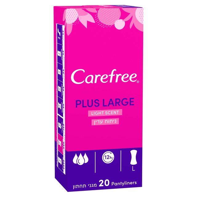 Carefree Plus Large Light Scent Pantyliners 20 per pack