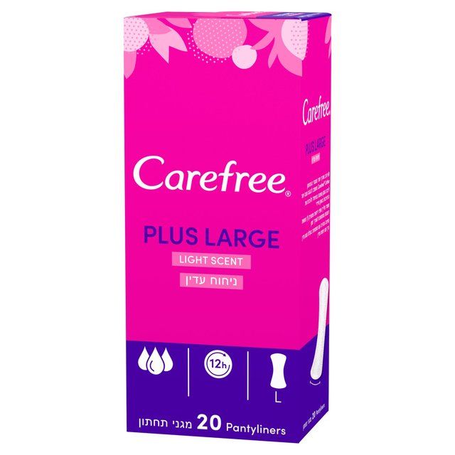 Carefree Plus Large Light Scent Pantyliners 20 per pack
