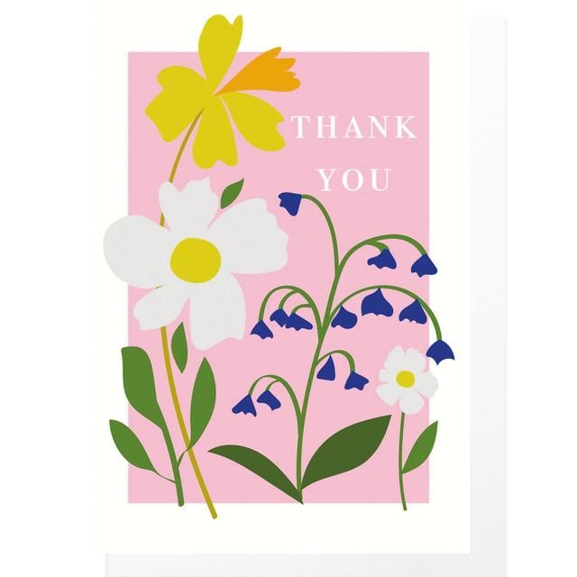 Caroline Gardner Flowers Thank You Card Pack 10 per pack