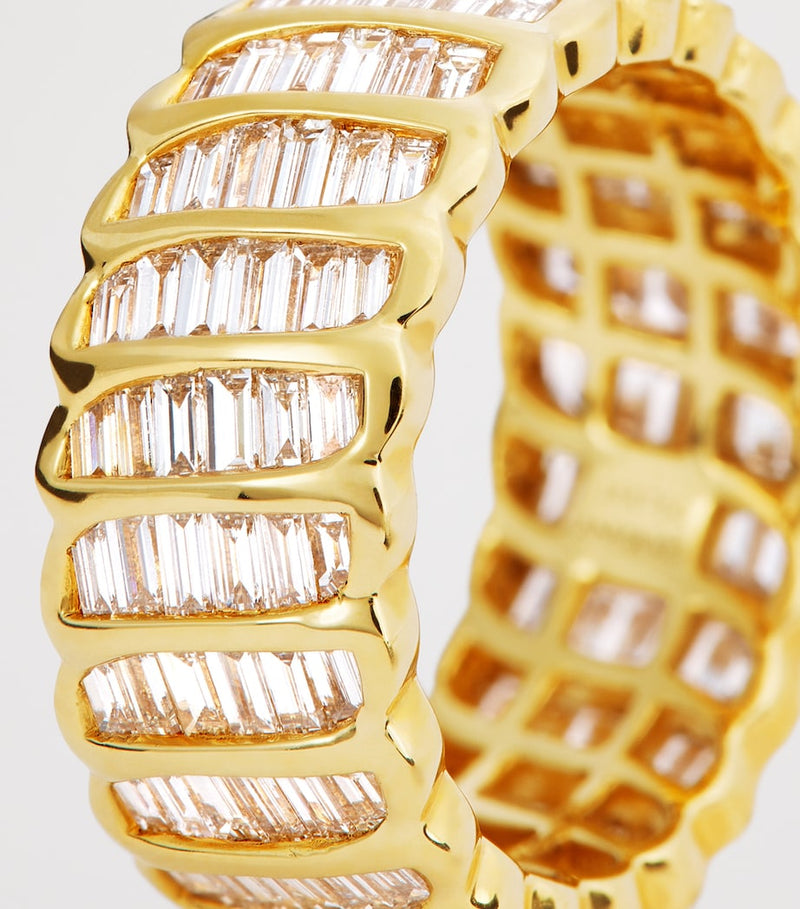 Anita Ko yellow gold diamond ring Zoe, imported from the UK
