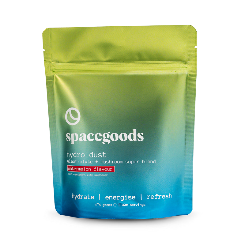 Spacegoods Hydro Dust watermelon flavour electrolyte powder 174g, imported from the UK