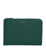 Harrods Smythson Panama Leather Slim Pouch- Buy online at McGrocer