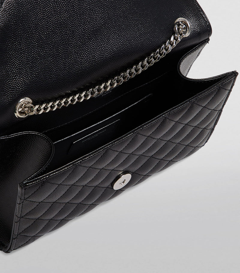 Saint Laurent Small Envelope Matelassé shoulder bag, imported from the UK