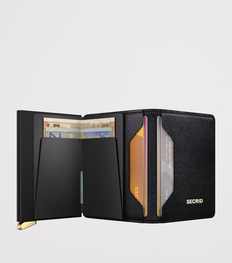 Secrid leather diamond-embossed Slimwallet, UK version