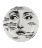 Fornasetti porcelain ashtray with surrealist fish design - British product