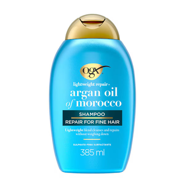 OGX Argan Light Shampoo 385ml, imported from the UK