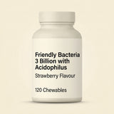 Holland & Barrett Holland & Barrett Chewable Acidophilus Strawberry Probiotic 120 Tablets- Buy online at McGrocer