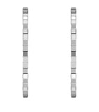 Chopard Ice Cube hoop earrings in white gold, imported from the UK
