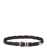 Harrods Brunello Cucinelli Calfskin Woven Belt- Buy online at McGrocer