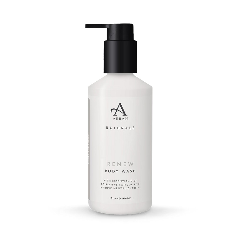 ARRAN Naturals Ylang & Cedarwood bath and shower gel 250ml, imported from the UK