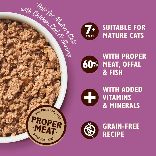 Lily's Kitchen Chicken & Cod with Shrimp Pate for Mature Cats 85g - McGrocer