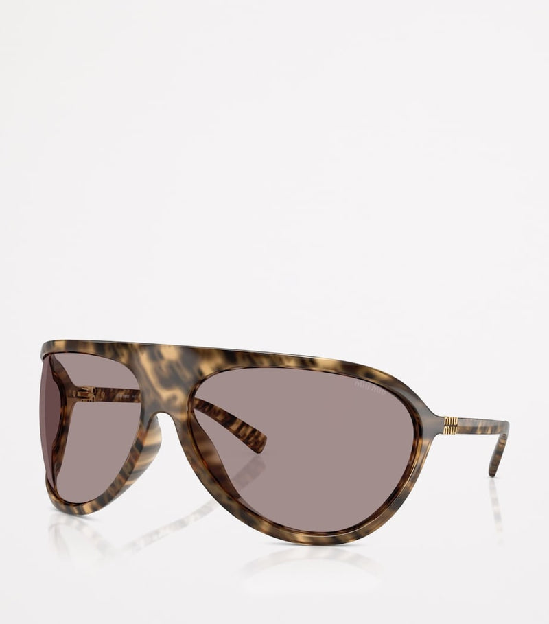 Miu Miu designer aviator plastic sunglasses - British product