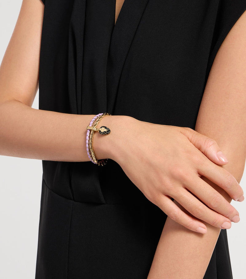 Bvlgari Serpenti Forever small leather bracelet - British product