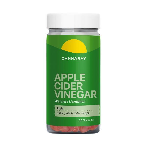 Cannaray apple cider vinegar gummies apple flavour 30 count, UK version