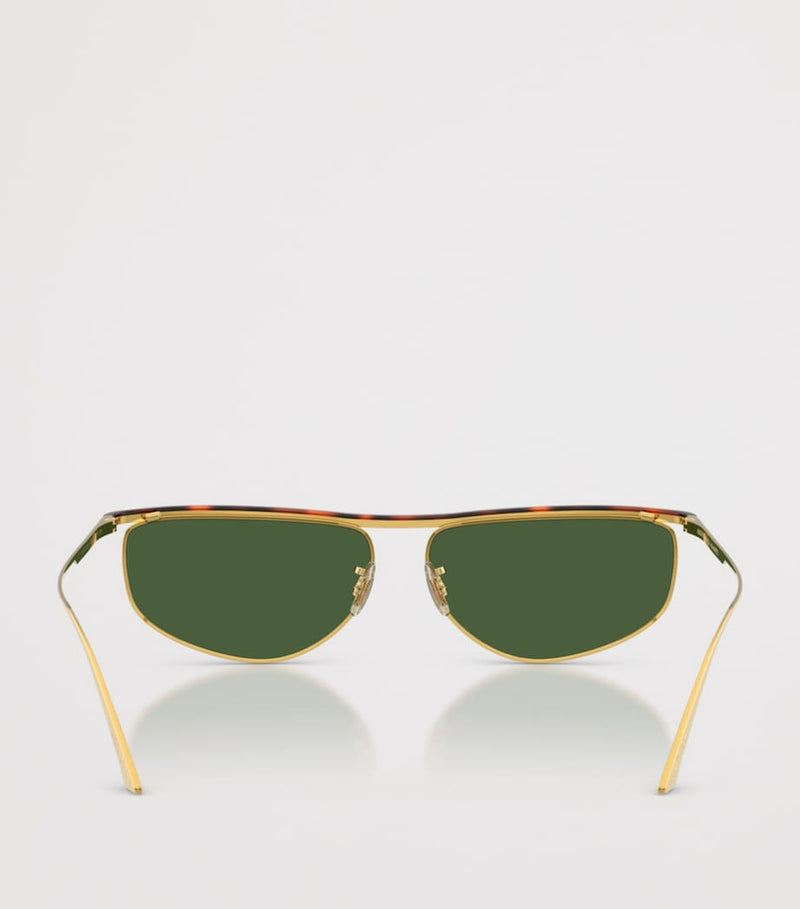 Oliver Peoples 1986C steel oval sunglasses, imported from the UK