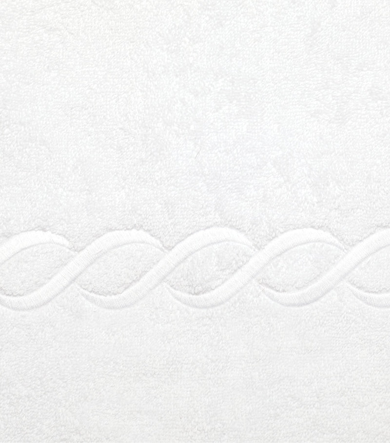 Pratesi Cotton Treccia Bath Sheet 100cm x 180cm, imported from the UK