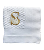 Paint My Dreams S monogram baby blanket 95cm x 95cm - British product