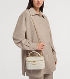 Bvlgari vanity case bag in Perla White calf leather, UK version