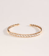 Harrods Suzanne Kalan Rose Gold and Diamond Classic Shimmer Bangle- Buy online at McGrocer