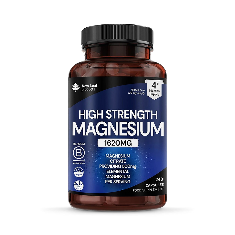 New Leaf Products Magnesium Citrate supplement 240 capsules (British brand)
