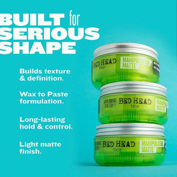 TIGI Manipulator Matte Hair Wax 57g, imported from the UK