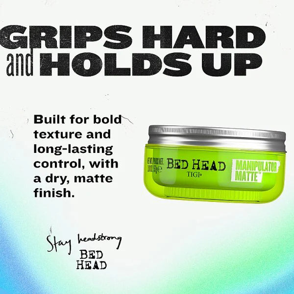 TIGI Manipulator Matte Hair Wax 57g, imported from the UK