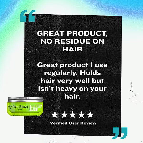 TIGI Manipulator Matte Hair Wax 57g, imported from the UK