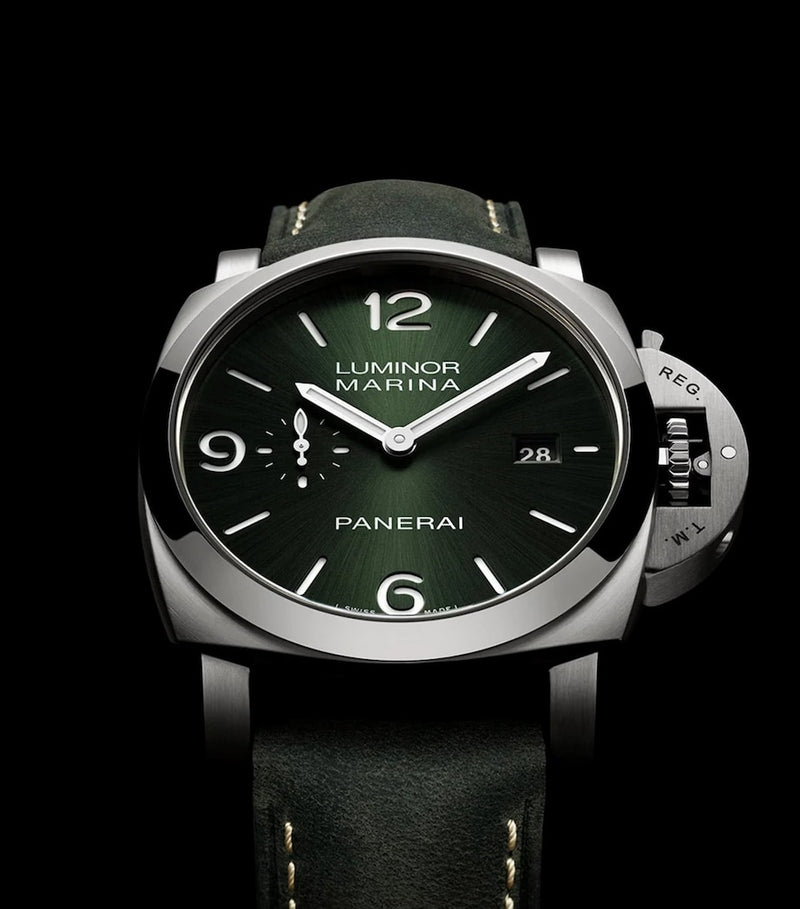 Panerai Luminor Marina brushed titanium watch 44mm, UK version