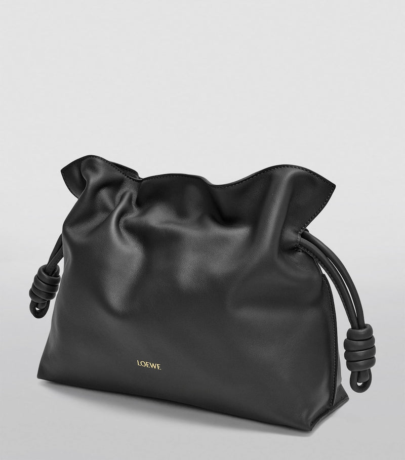 LOEWE Flamenco calfskin leather clutch purse, UK version