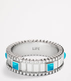 MARLI New York white gold turquoise diamond ring (British brand)