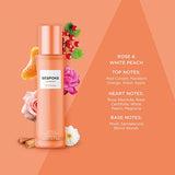 Bespoke Woman Rose White Peach Perfume Mist 140ml - British product