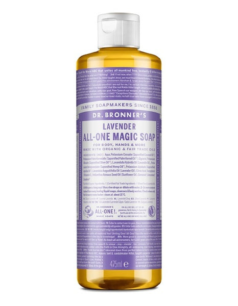 Dr Bronner Liquid Soap Lavender 475ml - British product