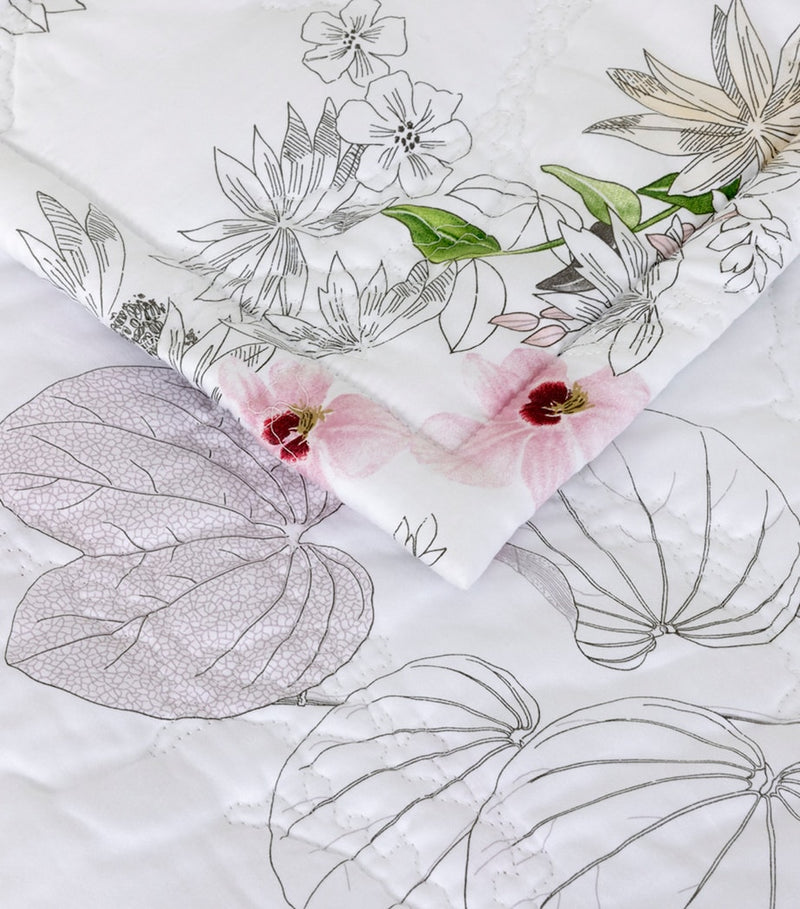 Yves Delorme Orchidee king bedcover 250cm x 250cm, imported from the UK