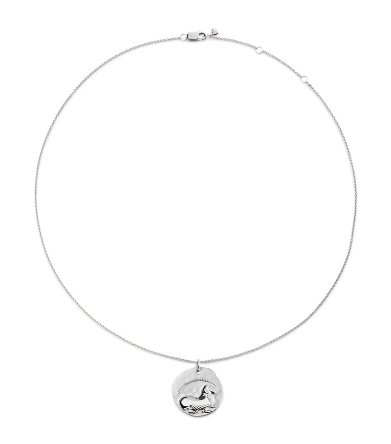 Monica Vinader sterling silver Aries zodiac necklace, imported from the UK