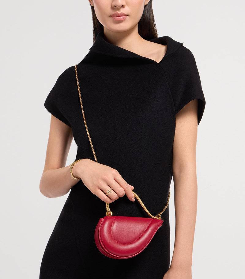 Bvlgari Serpenti Cuoricino mini top-handle bag in Italian leather, imported from the UK