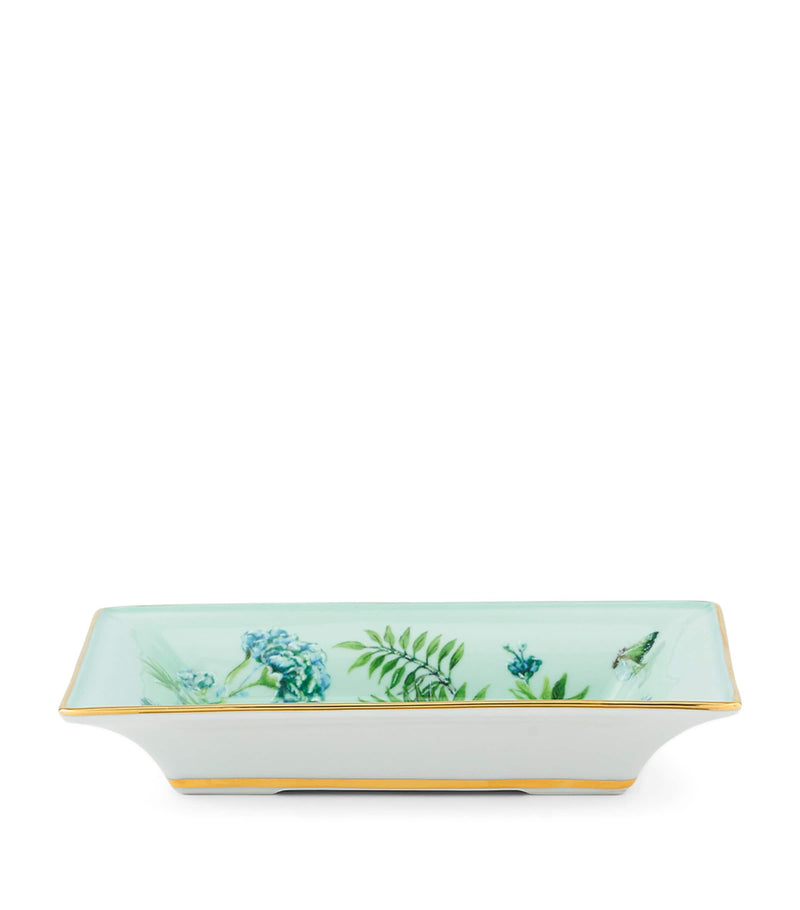 Aquazzura Secret Garden rectangular tray 18cm - British product